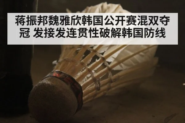 蒋振邦魏雅欣韩国公开赛混双夺冠 发接发连贯性破解韩国防线